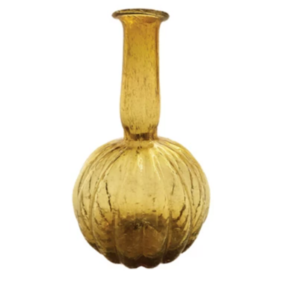 Hand-Blown Recycled Glass Vase