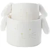 Silver Tree Home & Holiday Felt Bunny Basket White