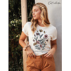 Oat Collective RAISING WILDFLOWERS Graphic T-shirt Vintage White