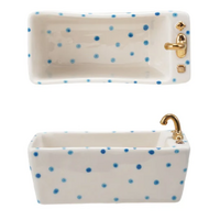 Stoneware Bathtub Shaped Dish