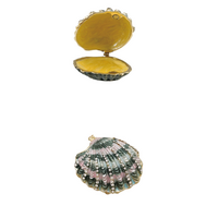 Shell Shaped Trinket Box with Jewels