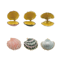 Shell Shaped Trinket Box with Jewels