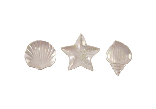  Creative Co-Op Stoneware Shell Shaped Dish 