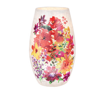 Cheerful Florals Pre-lit Medium Vase