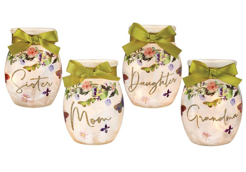  Stony Creek Generation Love Pre-Lit Small Jar with Ribbon 