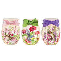 Hummingbirds Pre-Lit Small Jar
