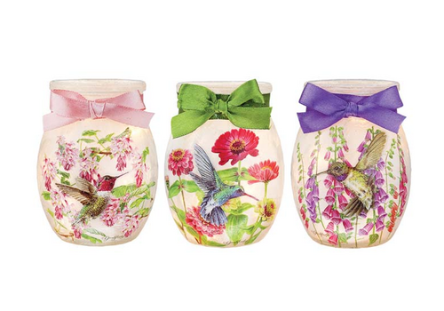  Stony Creek Hummingbirds Pre-Lit Small Jar 