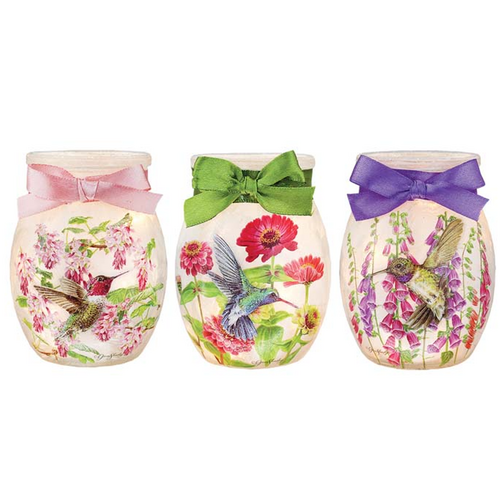  Stony Creek Hummingbirds Pre-Lit Small Jar 