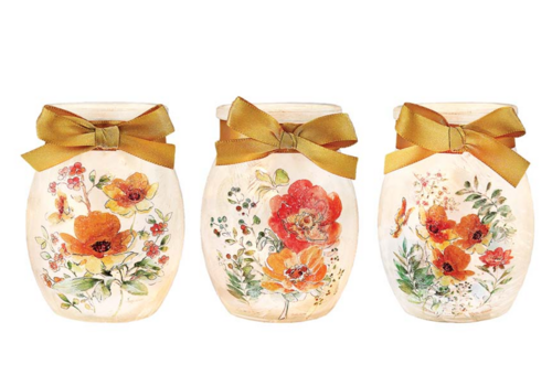  Stony Creek Soft Petals Pre-Lit Small Jar 