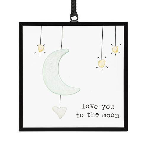  Demdaco Love You to the Moon Suncatcher 