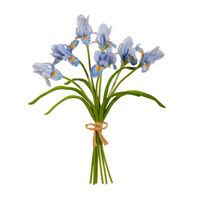 14" Real Touch Blue Iris Bundle