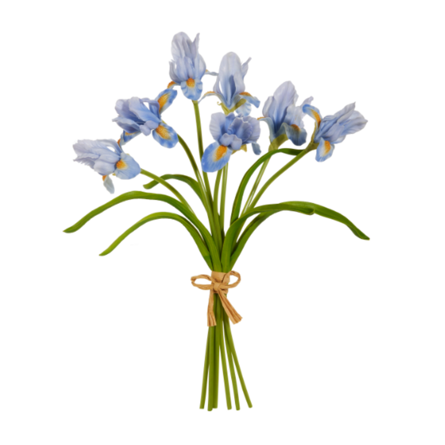 14" Real Touch Blue Iris Bundle