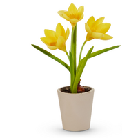 9.5" Real Touch Potted Crocus Bulb