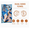 Buzzee Blue Bird Double Sided Waffle Weave Towel