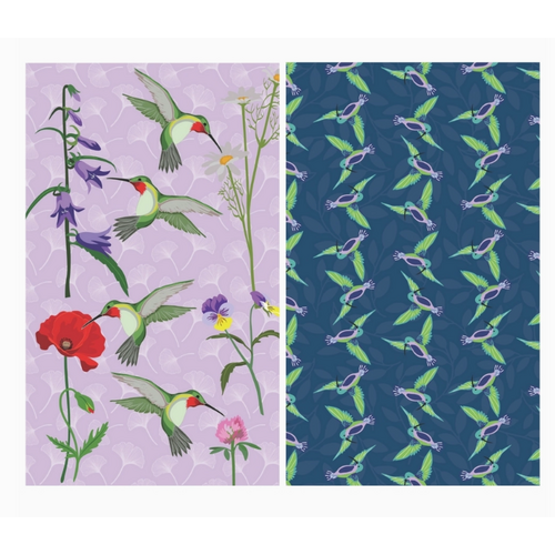  Buzzee Hummingbird Double Sided Waffle Weave Towel 