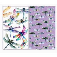 Dragonfly Double Sided Waffle Weave Towel