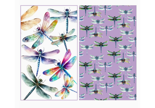  Buzzee Dragonfly Double Sided Waffle Weave Towel 