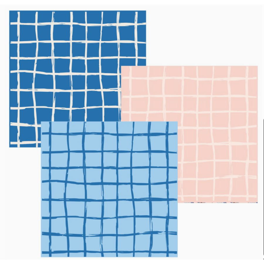 Bluebird Dual Sided Cloths Set of 3