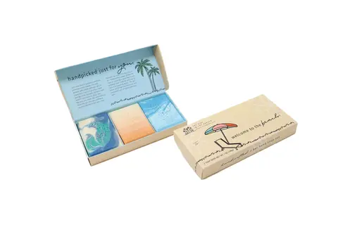  The Girl in the Garden Hand Soap 3 Bar Set - Welcome to the Beach 