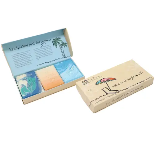 The Girl in the Garden Hand Soap 3 Bar Set - Welcome to the Beach 
