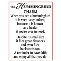 Hummingbird Charm