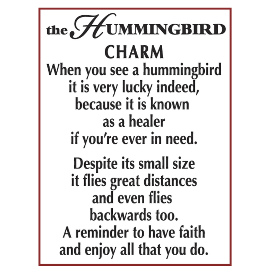 Hummingbird Charm