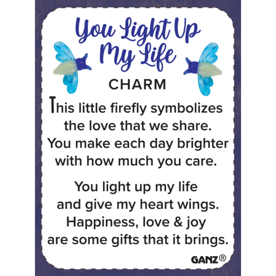 You Light Up My Life Firefly Charm