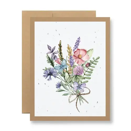  Seedy Cards Plantable Seed Card Wildflower Bouquet 