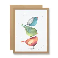 Plantable Seed Card Watercolor Birds