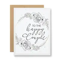 Plantable Seed Card Happy Couple