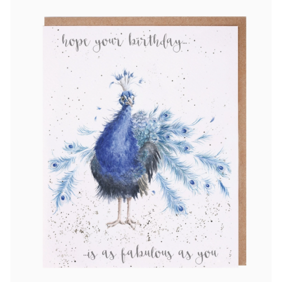 Fabulous Peacock Birthday Card