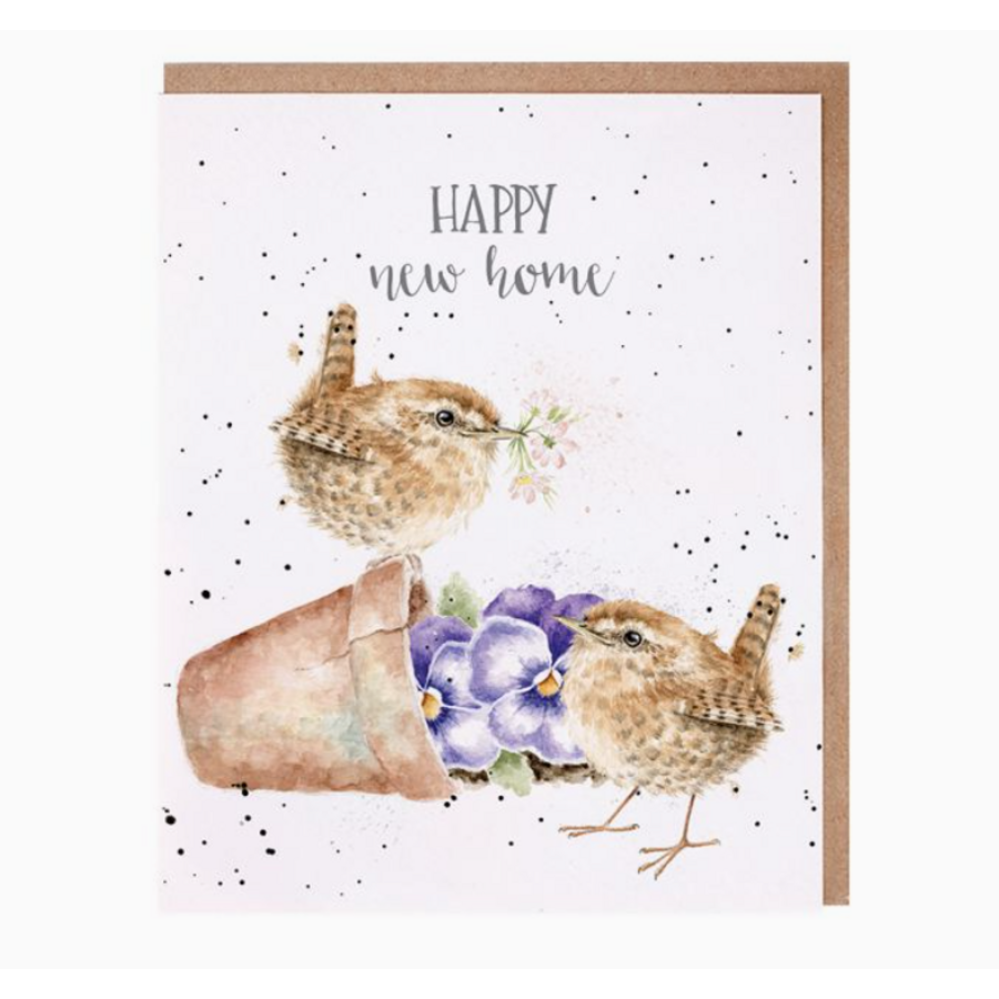 Happy New Home Wren Card