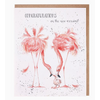Wrendale Designs Flamingo New Arrival Card