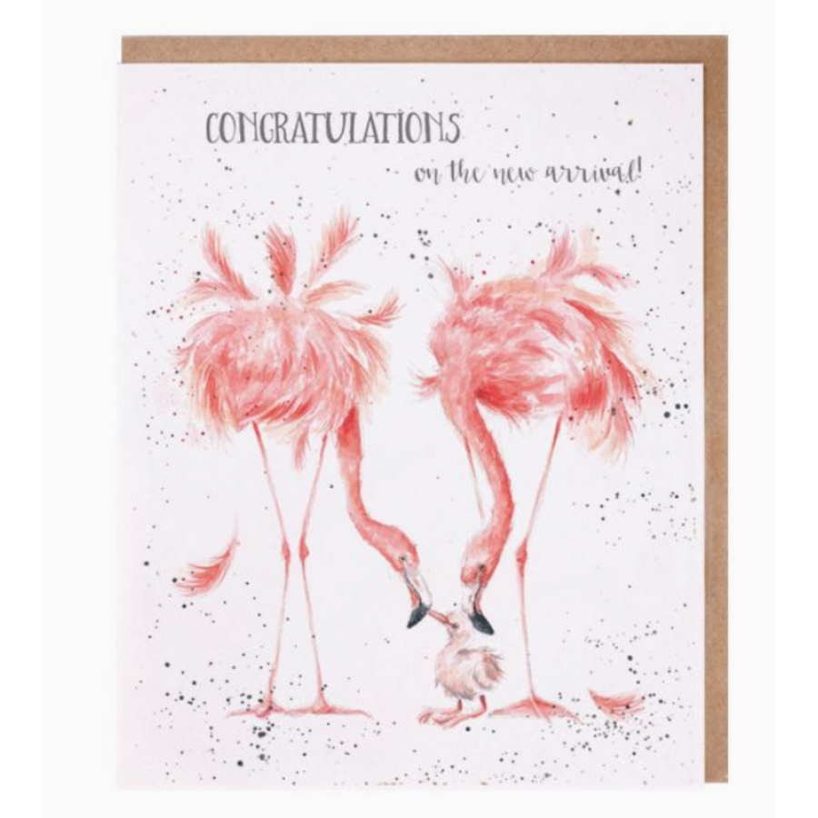 Flamingo New Arrival Card