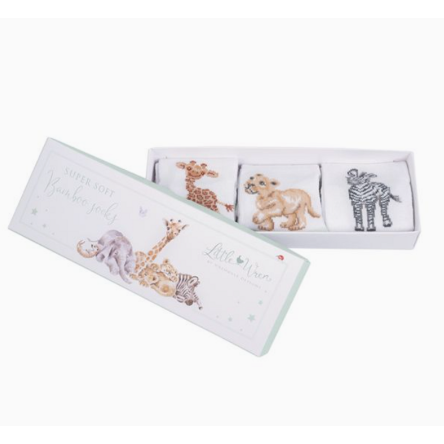 Little Savannah Baby Socks (Set of 3) 0 to 6 Months