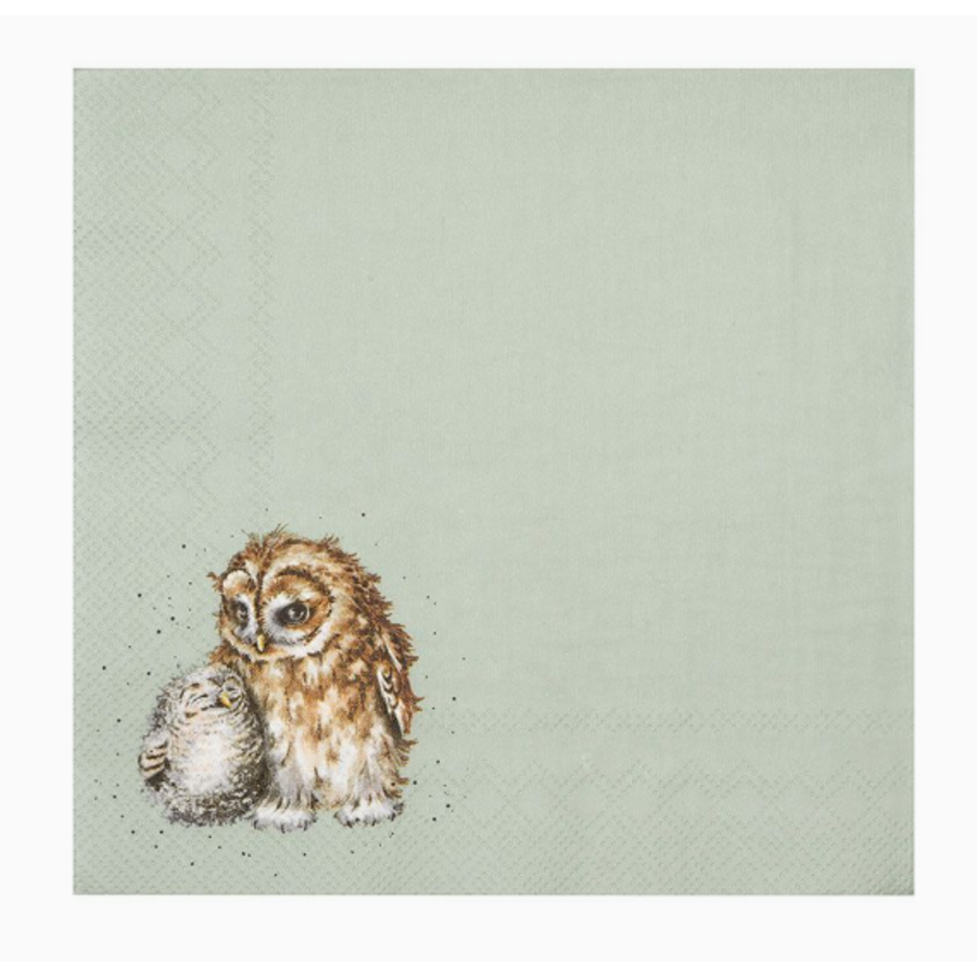 Cocktail Napkin Owl -Owl Together