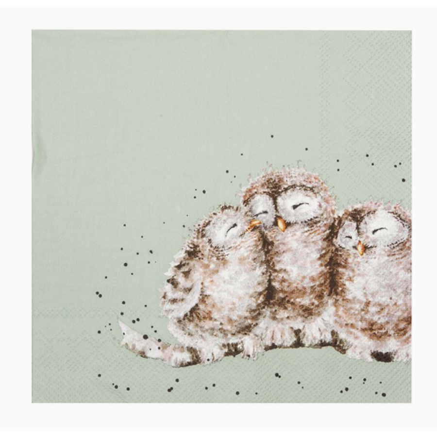 Cocktail Napkin Owl -Owl Together