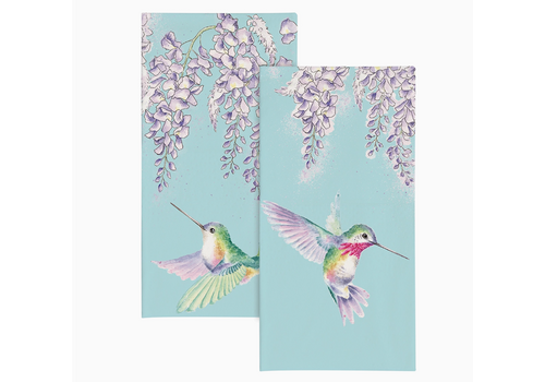  Wrendale Designs Hummingbird Pocket Tissues Wisteria Wishes 