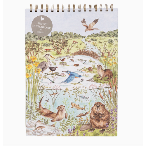  Wrendale Designs Nature Sketchbook Riverbank 