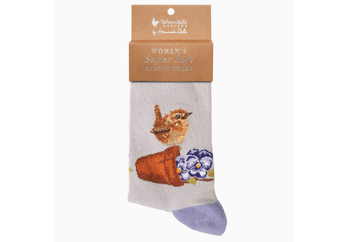  Wrendale Designs Wren Sock Pottering About 