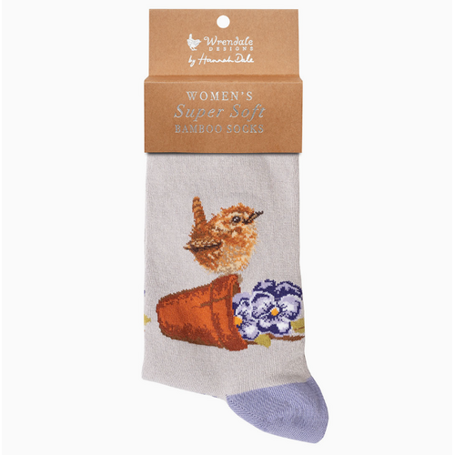  Wrendale Designs Wren Sock Pottering About 