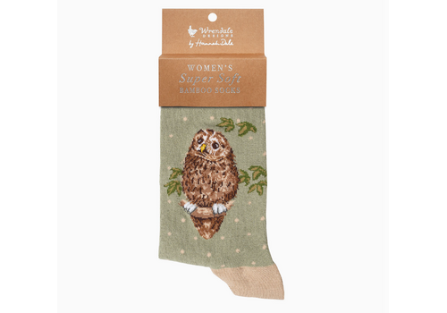  Wrendale Designs Owl Sock Treetops 