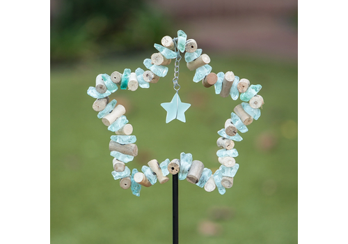  Garden Age Glass Star Garden Stake 4 ft 