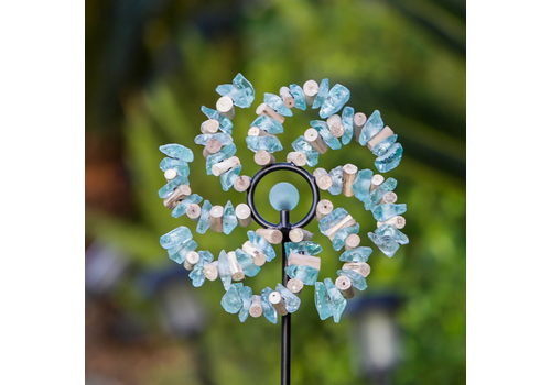  Garden Age Glass Swirl Garden Stake 4 ft 