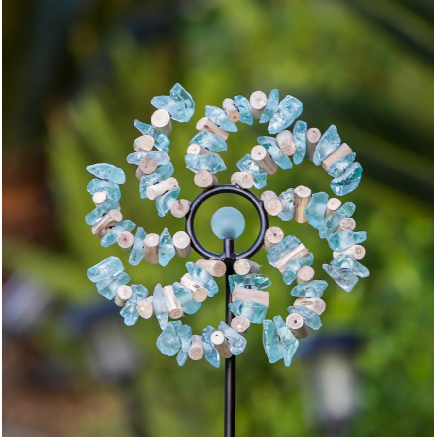 Glass Swirl Garden Stake 4 ft