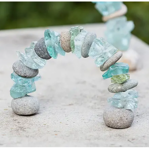  Garden Age Mini Stone & Glass Arch 
