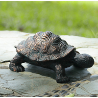 Curious Young Turtle Garden Sculpture