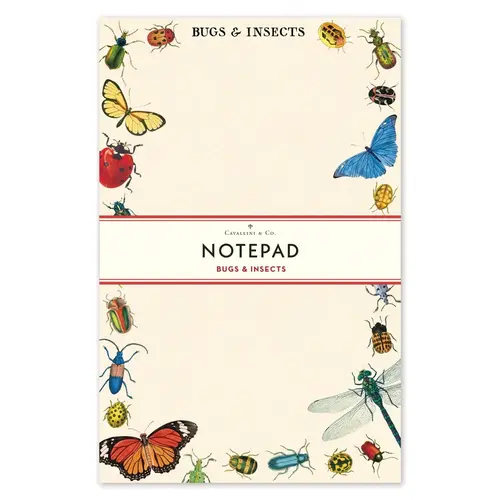  Cavallini Papers & Co Bugs & Insects Notepads 