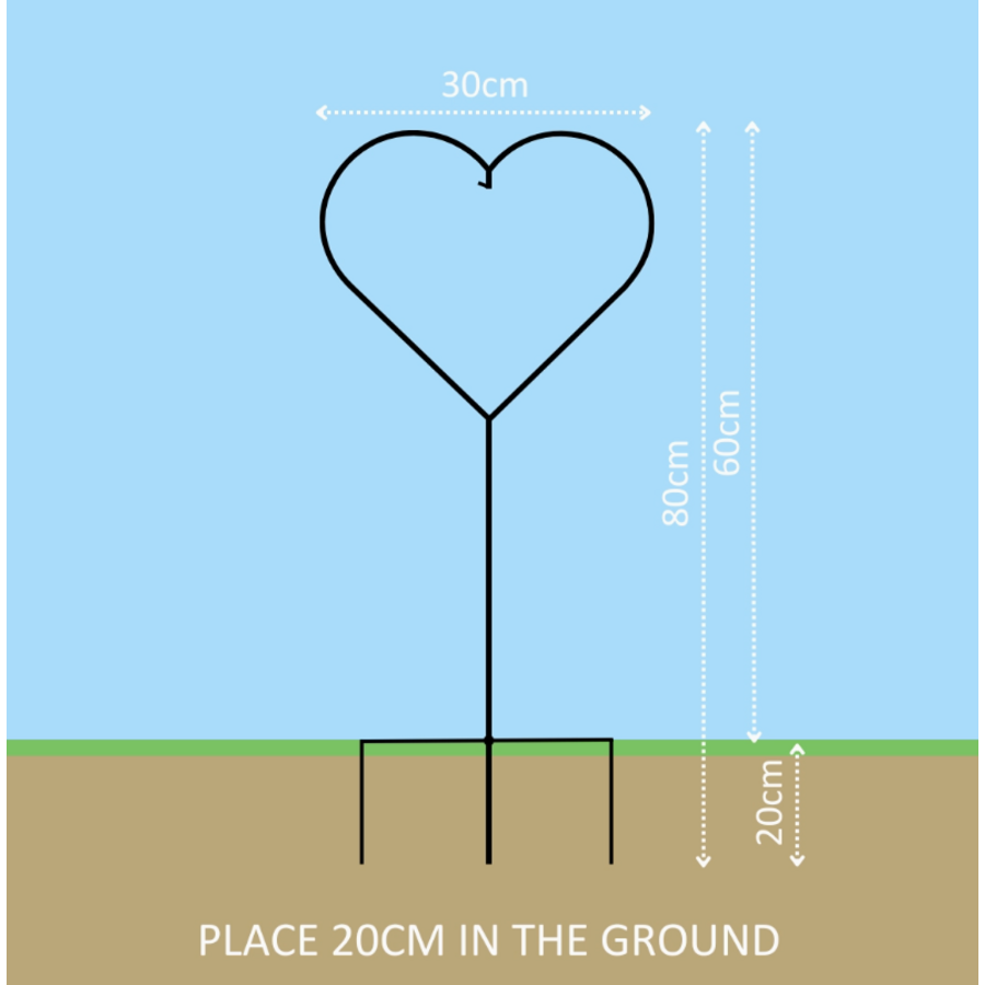 Heart Shaped Garden Display Stand