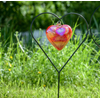 Sienna Glass Heart Shaped Garden Display Stand